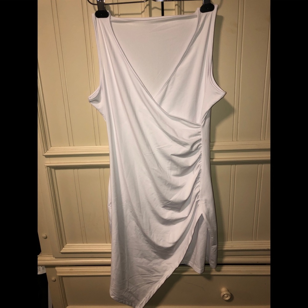 White mini dress